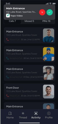 Visitor & Delivery Calls